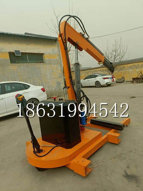 巴彦淖尔市自卸车厢随车吊 自制轮式四不像起重机 四驱平板吊 5吨 贵盛